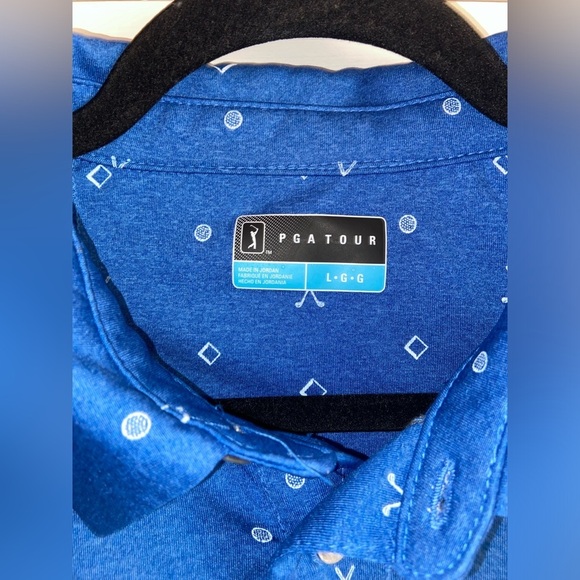 PGA Tour Men's Large Blue Polo Shirt - Picture 2 of 6